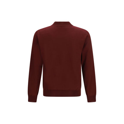 Valentino Bordeaux Wool Oves Aries Polo Shirt