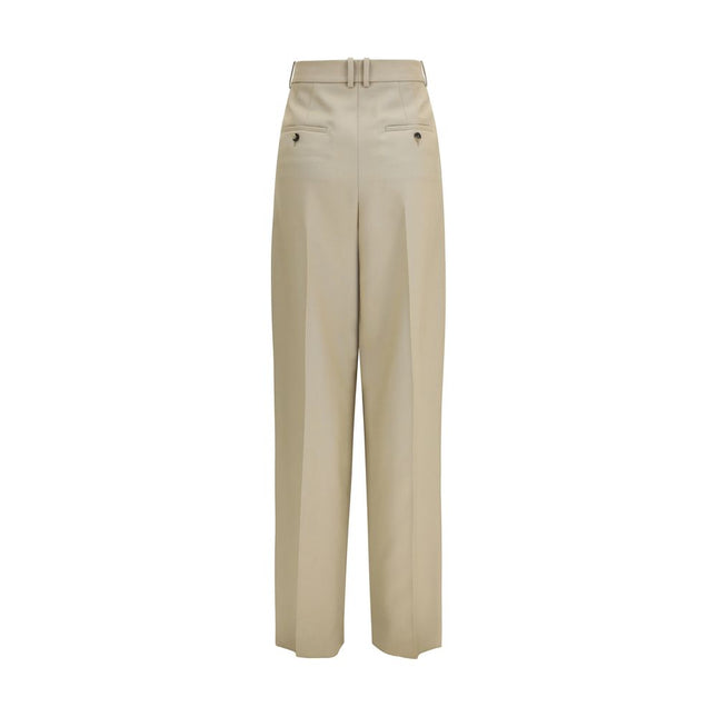 Saint Laurent Beige Wool Oves Aries Dress Pants