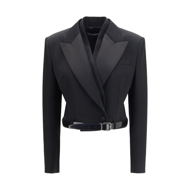 Dolce & Gabbana Black Wool Oves Aries Jacket