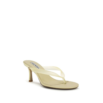 Senso Beige Rubber Stiletto Heel Sandals