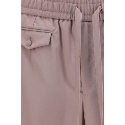 Dolce & Gabbana Brown Wool Oves Aries Joggers (Workout Pants)
