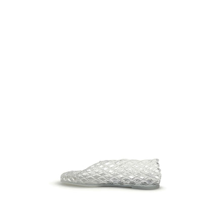 Senso White Rubber Ballet Flats