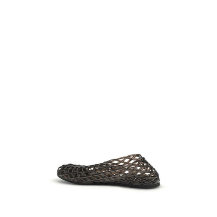 Senso Black Rubber Ballet Flats