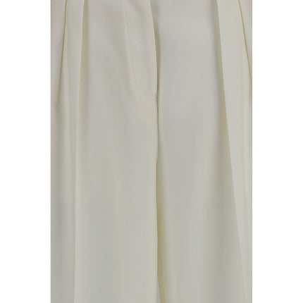 Calvin Klein White Wool Oves Aries Casual Pants