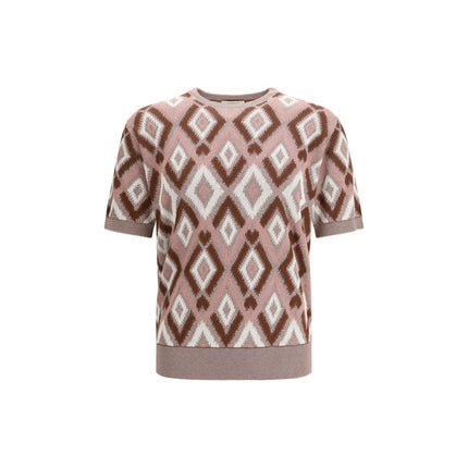 Piacenza Cashmere Multicolor Cotton Sweatshirt