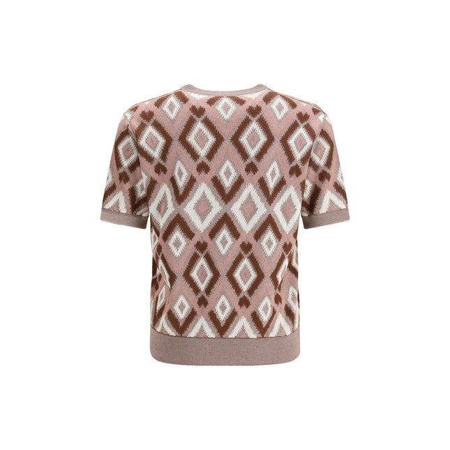 Piacenza Cashmere Multicolor Cotton Sweatshirt