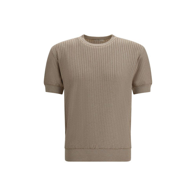 Piacenza Cashmere Beige Cotton Sweatshirt