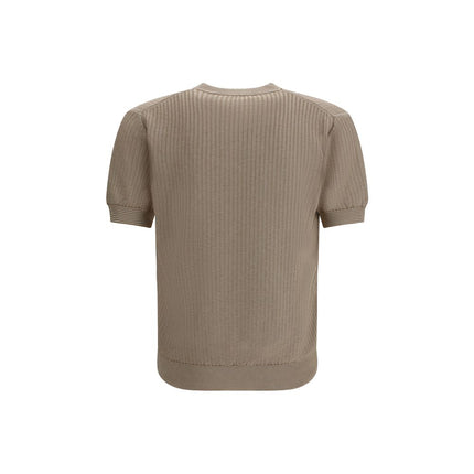 Piacenza Cashmere Beige Cotton Sweatshirt
