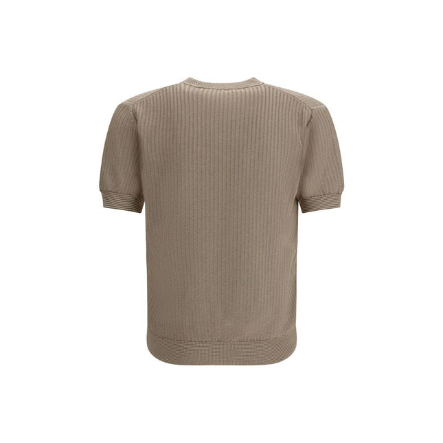 Piacenza Cashmere Beige Cotton Sweatshirt