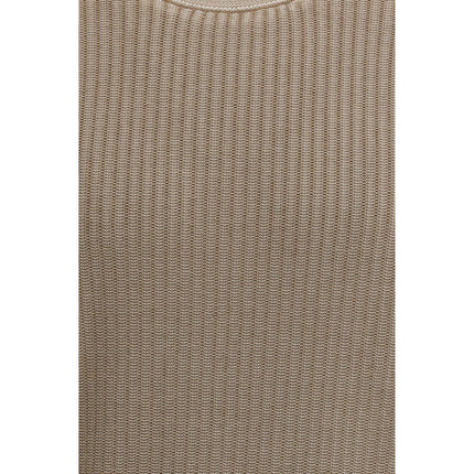 Piacenza Cashmere Beige Cotton Sweatshirt