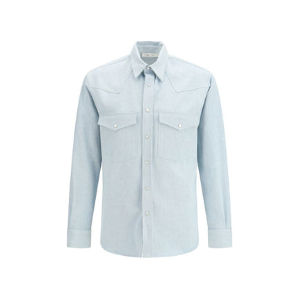 Umit Benan Blue Denim Shirt