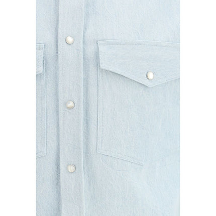 Umit Benan Blue Denim Shirt