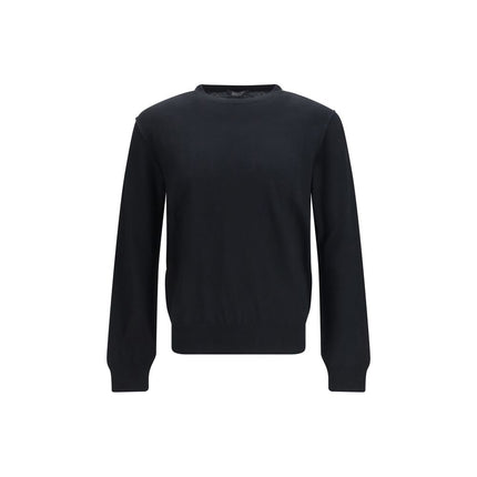 Aragona Cashmere Black Wool Oves Aries Sweatshirt