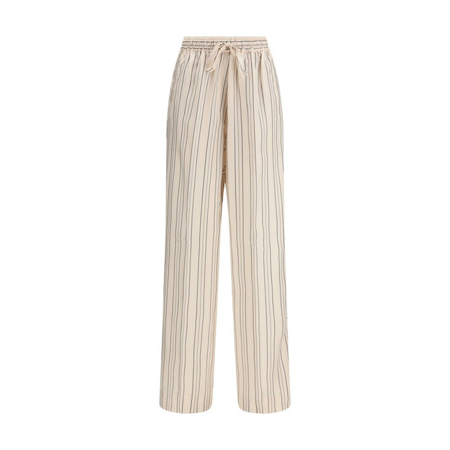 Umit Benan Multicolor Silk Casual Pants