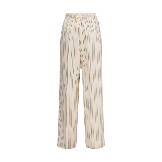 Umit Benan Multicolor Silk Casual Pants