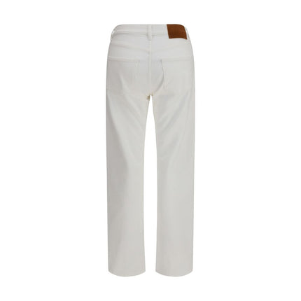 Umit Benan White Cotton Slim Fit Jeans