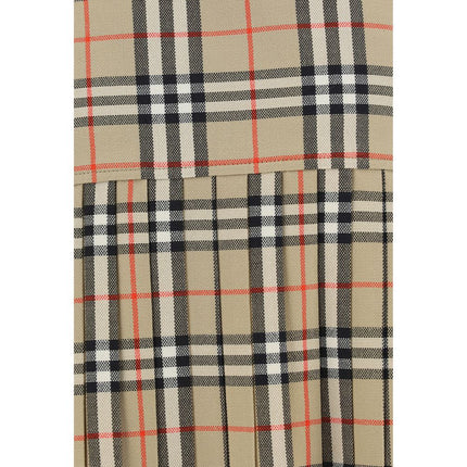 Burberry Beige Wool Oves Aries Mini Skirt