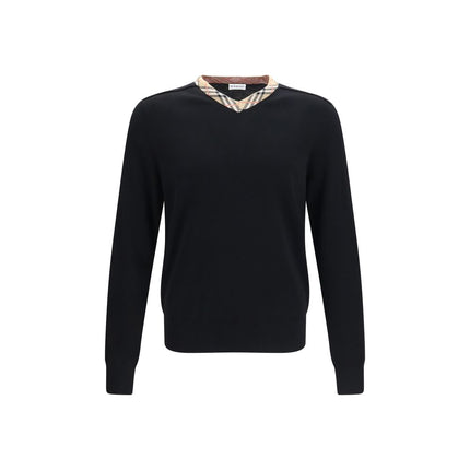 Burberry Black Wool Oves Aries Sweatshirt