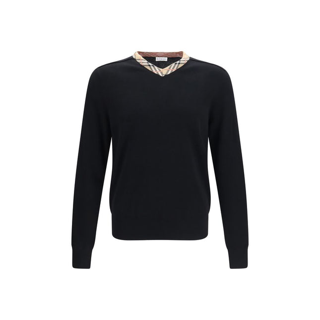 Burberry Black Wool Oves Aries Sweatshirt