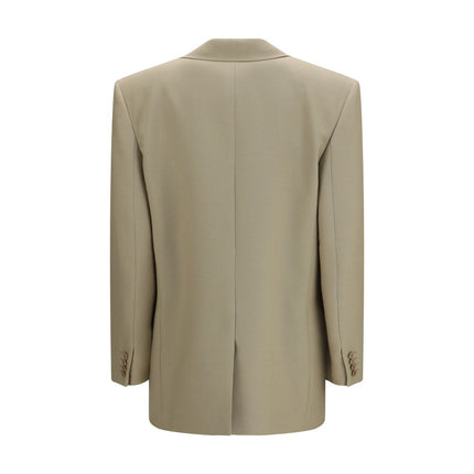 Saint Laurent Beige Wool Oves Aries Blazer