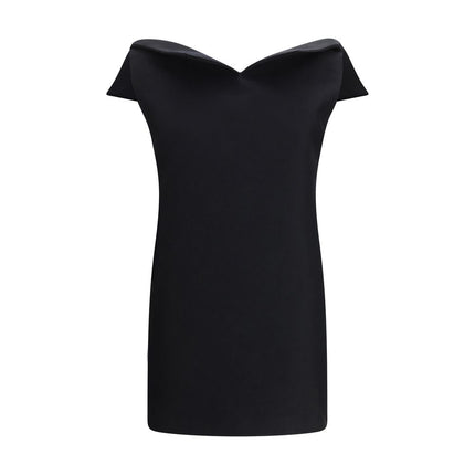 Balenciaga Black Wool Oves Aries Cocktail Dress