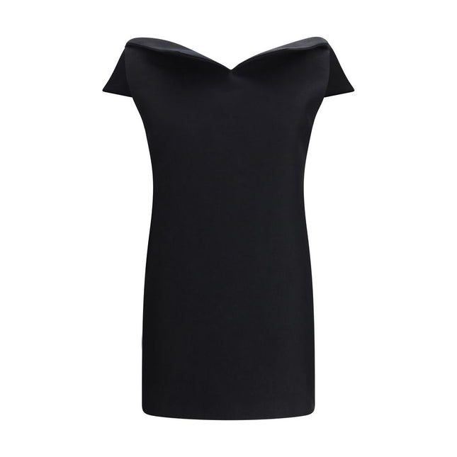 Balenciaga Black Wool Oves Aries Cocktail Dress