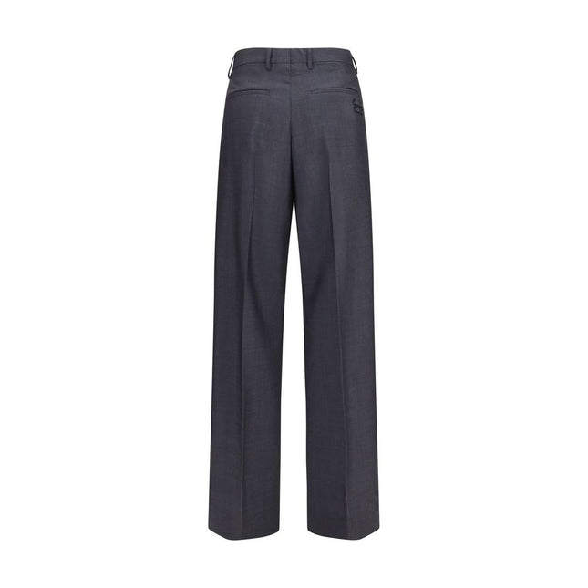 Miu Miu Gray Wool Oves Aries Dress Pants