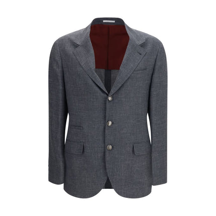 Brunello Cucinelli Gray Wool Oves Aries Blazer