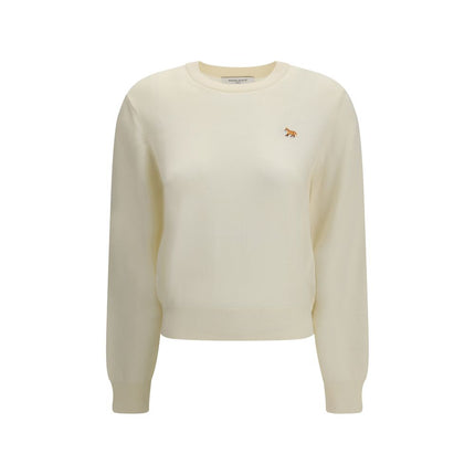 Maison Kitsuné Beige Wool Oves Aries Sweatshirt