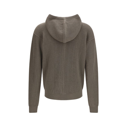 Rick Owens Gray Wool Oves Aries Hoodie