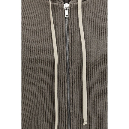 Rick Owens Gray Wool Oves Aries Hoodie
