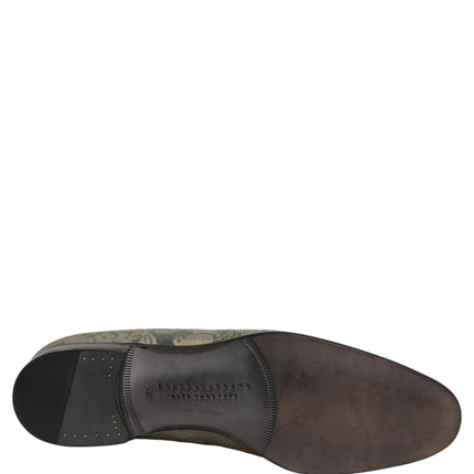 Dolce & Gabbana Gold Floral Jacquard Slip On Loafers Shoes