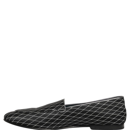 Dolce & Gabbana Black Velvet Diamond Stitched Loafers Shoes