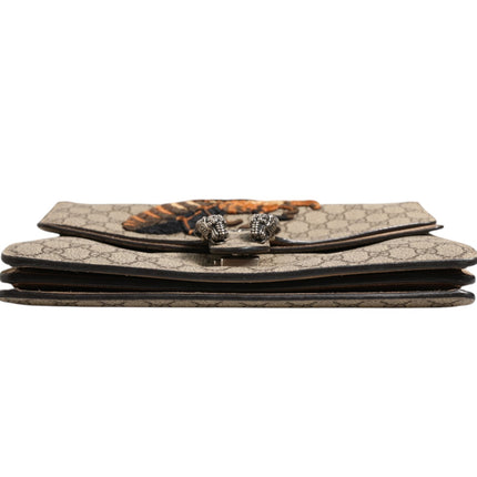 Gucci Supreme Monogram Bee Embroidered Shoulder Bag