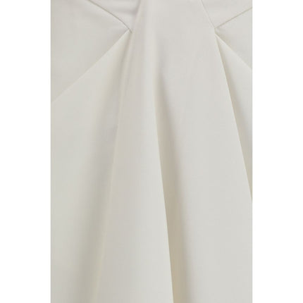 Givenchy White Wool Oves Aries Long Skirt