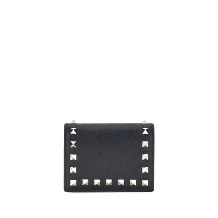 Valentino Garavani Black Calf Leather Bos Taurus Wallet