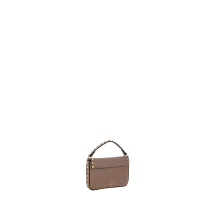 Valentino Garavani Beige Calf Leather Bos Taurus Shoulder Bag