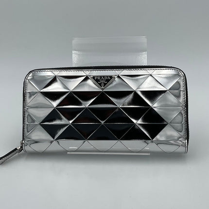 Prada PRADA Laminated Leather Wallet