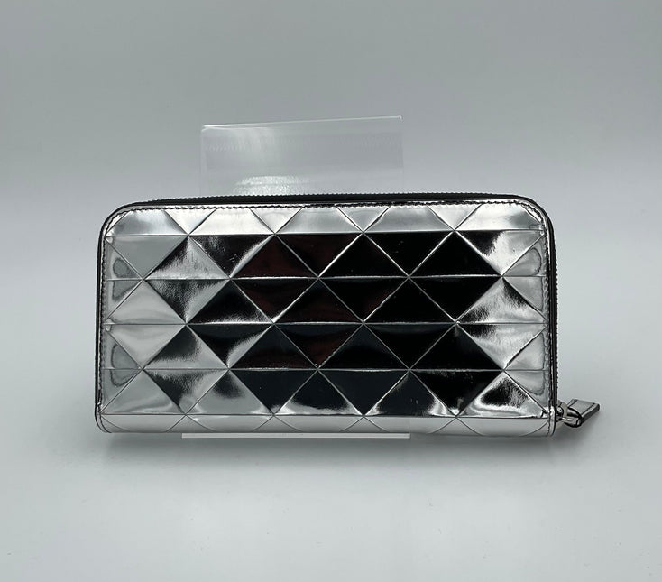 Prada PRADA Laminated Leather Wallet Prada