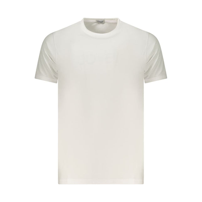 Coveri Moving White Cotton Men's T-Shirt