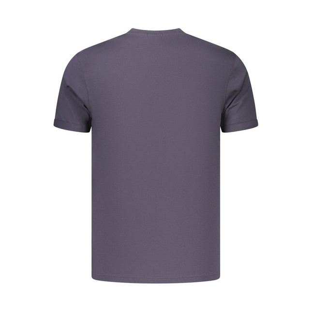 Coveri Moving Blue Cotton Men's T-Shirt