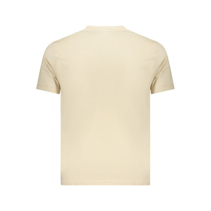 Coveri Moving Beige Cotton Mens T-Shirt