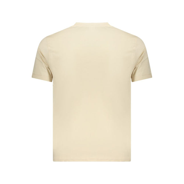 Coveri Moving Beige Cotton Mens T-Shirt