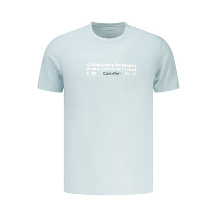 Calvin Klein Azzurro Cotton Men's T-Shirt