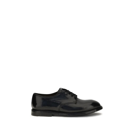 Premiata Black Calf Leather Bos Taurus Oxfords And Derbies