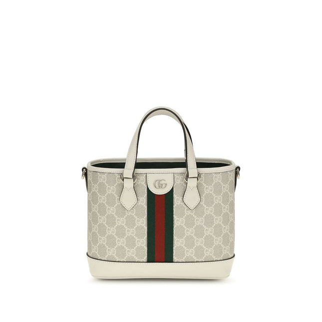 Gucci White Fabric Shoulder Bag