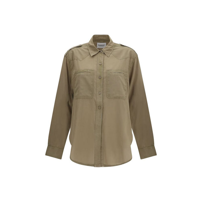 Isabel Marant Étoile Bicolor Cotton Shirt Isabel Marant Étoile