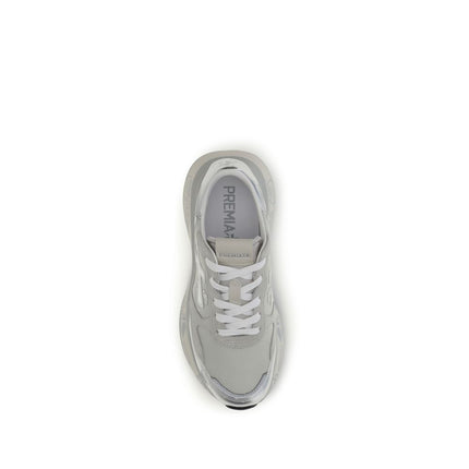 Premiata Silver Nylon Athletic Sneakers