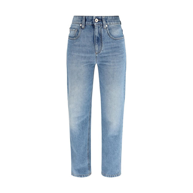 Brunello Cucinelli Blue Cotton Jeans Denim