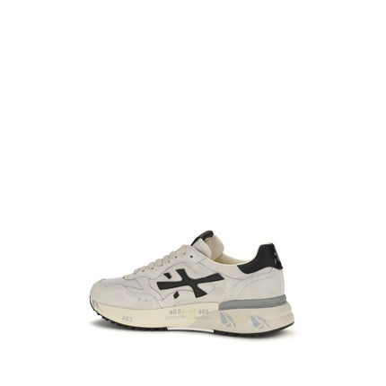 Premiata White Polyester Low Top Sneakers